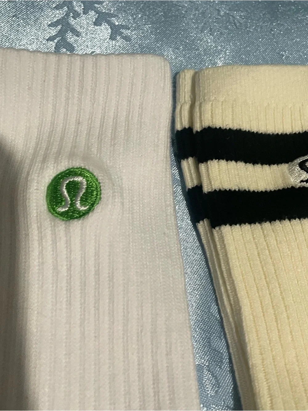 lululemon athletica Crew Socks Pack - White, Cream & Black Trim